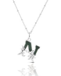 Kasun - Solid N Initial Necklace With Marble - Lyst