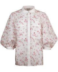 Helene Galwas - Flora Blouse - Lyst