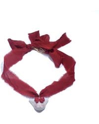 H2 Studio - Angry Puss Ruby Silk Necklace Bowtie - Lyst