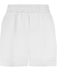 The Summer Edit - Mila Crinkle Linen Shorts - Lyst