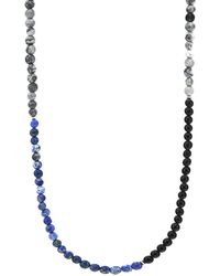 Anchor and Crew - Sodalite, Onyx & Jasper Isaac & Stone Skinny Necklace X Wrap Bracelet - Lyst