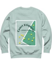 Anchor and Crew - Ice Court Etiquette Tennis Club League Organic Cotton Sweatshirt - Lyst