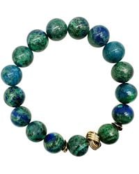 Farra - Phoenix Lapis Gemstone Bracelet - Lyst