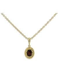 Vintouch Italy - Luccichio Garnet Pendant Necklace - Lyst