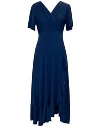 Alie Street London - Petite Waterfall Midi Dress - Lyst