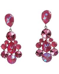 Laura Gray - Barbie Crystal Post Earrings - Lyst