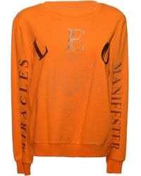 Miracles Manifester - Oversized Embroidered Leo Sign Sweatshirt - Lyst