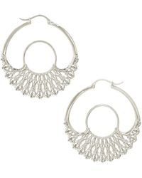 Astor & Orion - Iris Sculptural Hoops Medium - Lyst