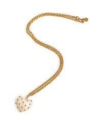 Michael Nash Jewelry - Ophelia Mother Of Pearl Resin Studded Heart Pendant - Lyst