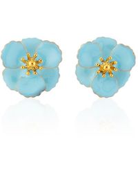 Milou Jewelry - Petite Flower Earrings - Lyst