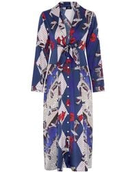 Jessica Russell Flint - Tie Front Midi Dress - Lyst