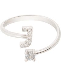 LÁTELITA London - Initial Ring J - Lyst