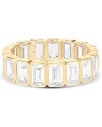 SHYMI - Emerald Bezel-Set Eternity Band - Lyst