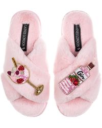Laines London - Classic Laines Slippers With Gin & Fruit Glass Brooches - Lyst