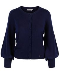 tirillm - Ava Merino Wool Cardigan With Balloon Sleeves - Lyst