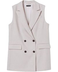Unum Diem - Neutrals Tailored Double-Breasted Waistcoat - Lyst