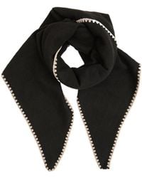 Saachi - Knitted Triangle Shawl Wrap - Lyst