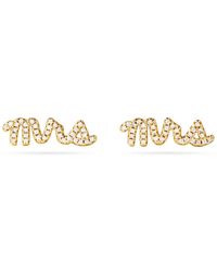 Onewildone - Wife Life Wedding Bride Mrs Earrings - Lyst