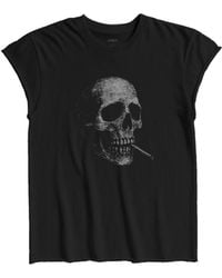 Other - Smoking Skull Rocker Tee - Lyst