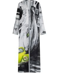 DHARA SHETH DUBAI - Neon Drive Car Abstract Print Long Kimono - Lyst