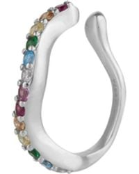 Spero London - Molten Sterling Ear Cuff - Lyst