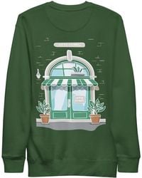 Anchor and Crew - Forest Gustatory Coffee & Chats Cotton Blend Embroidered Sweatshirt - Lyst