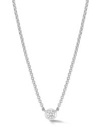 Dower & Hall - Sapphire Round Dewdrop Pendant - Lyst