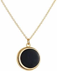 Ormiro - Luna Shungite Emf Protection Pendant Necklace - Lyst
