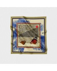 Tash and Ley - Neutrals Stolen Moments 70X70 Silk Scarf - Lyst