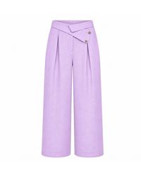Lumina Eligma - The Wrapline Linen Trouser - Lyst