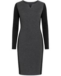 Conquista - Wool Blend Straight Dress - Lyst