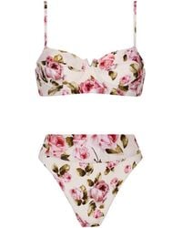 Aguaclara - Rose Short Bustier Top - Lyst