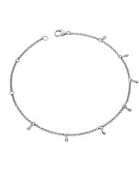 Lucy Quartermaine - Solid Sterling Multi Drop Anklet - Lyst