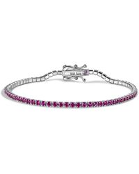 Viviana Halil - The Rosa Tenné Premium Zirconia Bracelet - Lyst