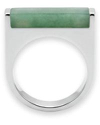 seree - Year Of The Horse Jade Stone Saddle Ring - Lyst