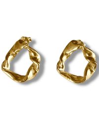 Mitsymay Jewellery - Twists & Tangled Small Hoops - Lyst