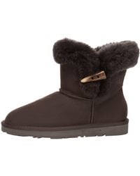 EverAu Australia - Robin Horn Toggle Button Mini Boots - Lyst
