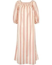 SUNSHINE TIENDA - Neutrals Cherry Pinstripe Ace Dress - Lyst