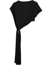 Nocturne - Asymmetric Tie-Detail Blouse - Lyst