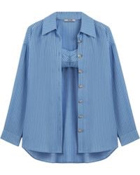 Nocturne - Bustier-Detail Shirt - Lyst