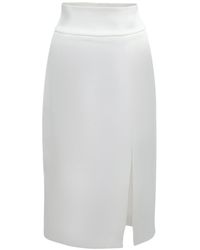 Smart and Joy - Front Slit Pencil Skirt - Lyst