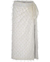 Aguaclara - Chantilly Wrap Skirt - Lyst
