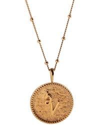 Claire Hill Designs - Inspire Shorthand Coin Necklace - Lyst