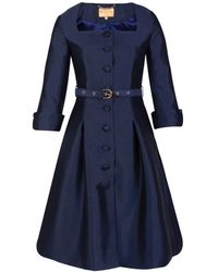 Santinni - 'Spencer' Silk & Wool Dress - Lyst