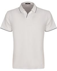 DAVID WEJ - Marco V-Neck Polo Shirt - Lyst