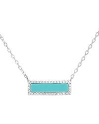 KAMARIA - Reflection Bar Necklace With Crystals - Lyst