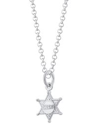 Scream Pretty - Sheriff Badge Charm Necklace - Lyst