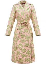 Andreeva - Jacquard Floral Coat - Lyst