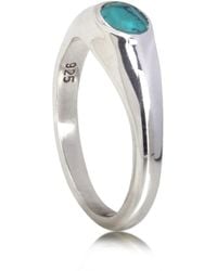 The Jewellery Store London - Oval Signet Ring - Lyst
