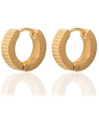 A Weathered Penny - Fleur Hoops - Lyst